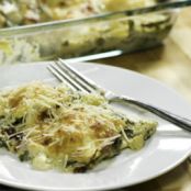 spinich artichoke ravioli casserole