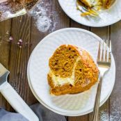 Pumpkin Bundt Cake with Cheesecake Swirl