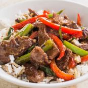 Beef Stir-Fry with Bell Peppers and Black Pepper Sauce