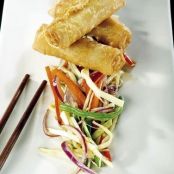 Oriental Vegetable Salad and Spring Roll