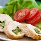 Mozzarella Pesto Stuffed Chicken Breasts