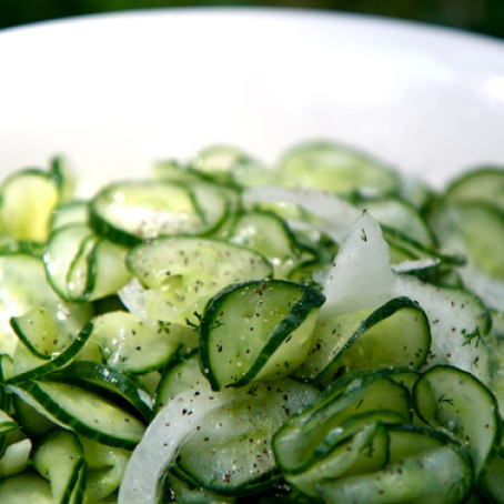 Dad's Famous Cucumber and Onion Salad