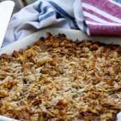 Fruit and Nut Protein Slice with Walnut Coconut Crunch