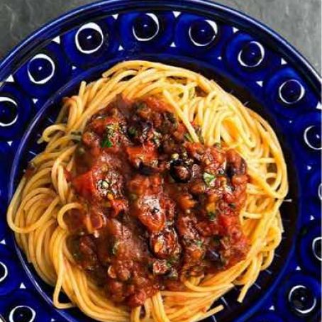 Dump Sauce (Tomato, Kalamata Olive, Caper and Garlic) for Chicken