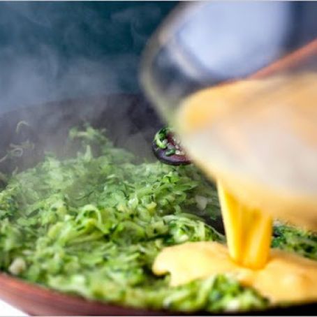 SCRAMBLED EGGS w/GRATED ZUCCHINI