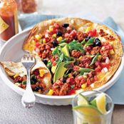 Chorizo-Topped Mexican Pizzas