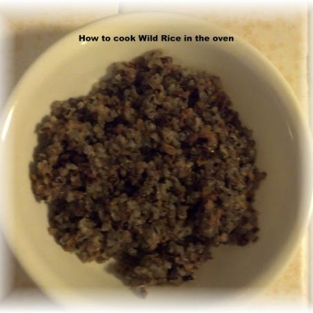 Oven Method for Cooking Wild Rice