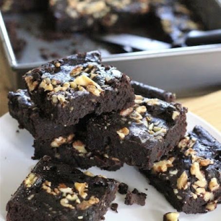 brownie - Dark chocolate black bean brownies