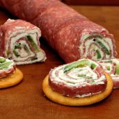 Salami and Cream Cheese Roll Ups