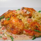 SHRIMP SCAMPI WITH ANGEL HAIR PASTA