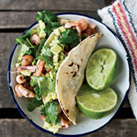 Seafood-Chorizo Tacos