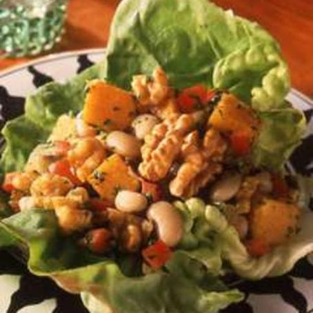 Black-Eyed Peas and Walnut Lettuce Wraps