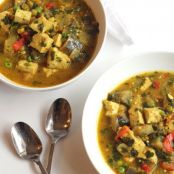Crockpot vegetable curry with tofu