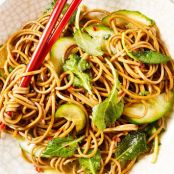 Garlicky Soba Noodles