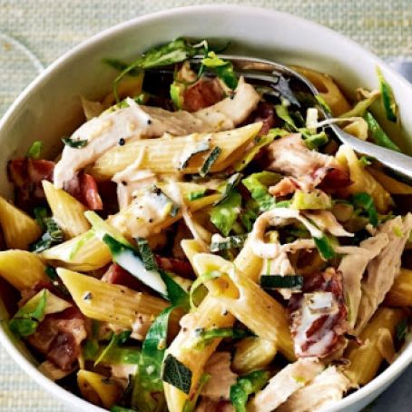 Creamy Turkey Penne With Brussels Sprouts