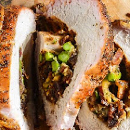 Bacon Stuffed Pork Loin