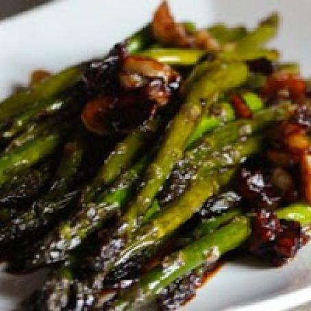 Asparagus Pan Seared with a Soy Sauce Glaze