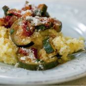 POLENTA w/ZUCCHINI & TOMATOES