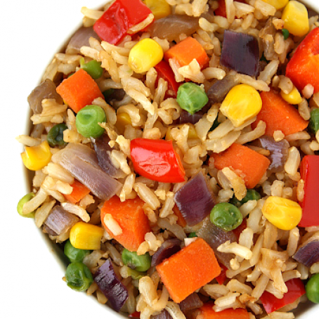The Garden Grazer: Rainbow Veggie Fried Rice