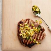 Buttermilk Pork Chops with Corn Relish