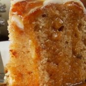 Apple Harvest Pound Cake with Caramel Glaze