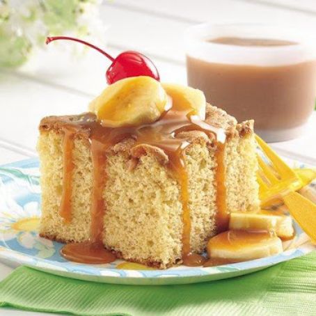 Banana Toffee Picnic Cake