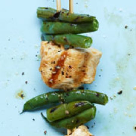 Chicken & Green Bean Kebabs