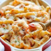 Shrimp Pasta Alfredo Lite