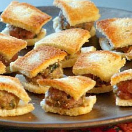 Miniature Meatball Paninis