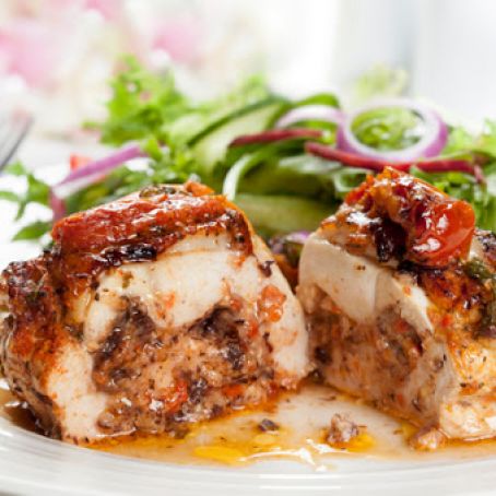 Mediterranean Stuffed Chicken