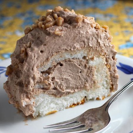 Chocolate-Filled Angel Food Cake Recipe