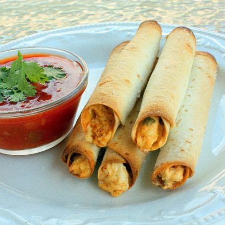 Baked Creamy Chicken Taquitos