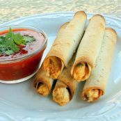 Baked Creamy Chicken Taquitos