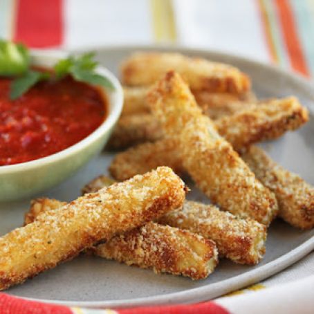 Panko Parmesan Zucchini Fries