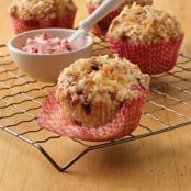 Coconut Streusel Muffins With Strawberry Butter