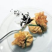 CREPE BUNDLES w/CAVIAR & SOUR CREAM