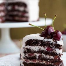Drunken Cherry Chocolate Cake