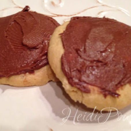 CinnaCocoa-Frosted Protein Cookies | Heidi Powell
