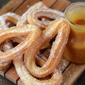 Churros with Salted Caramel Sauce