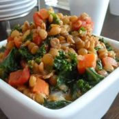 PUY-Stewed Kale and Lentils