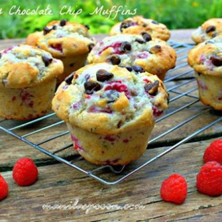 Raspberry Chocolate Chip Muffins