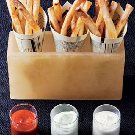 French Fries with Three Dips