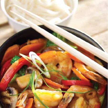 Coconut Curry Shrimp and Vegetables