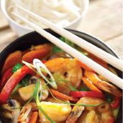 Coconut Curry Shrimp and Vegetables