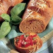 Zesty Pesto-Tomato Baguettes