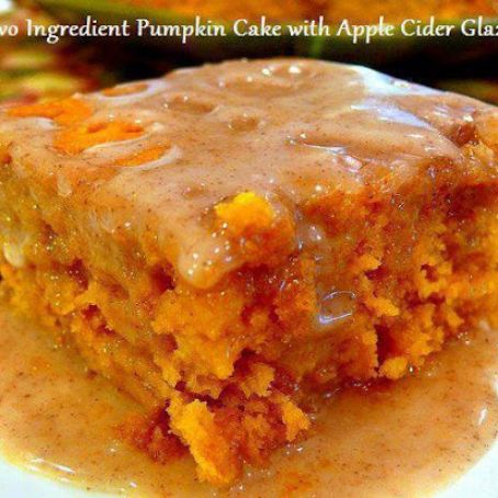 Two Ingred.Pumpkin Cake w/Apple Cider Glaze