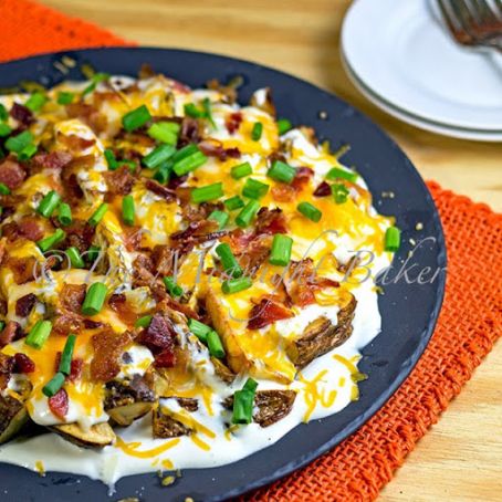 Bacon Cheese Potato Wedges