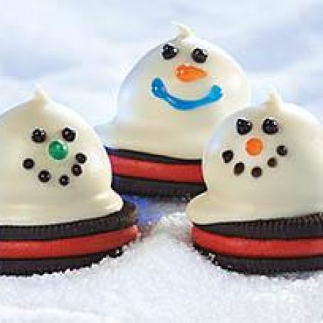 Melting Snowmen Oreo Cookie Balls