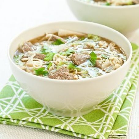 Asian Beef and Noodle Soup