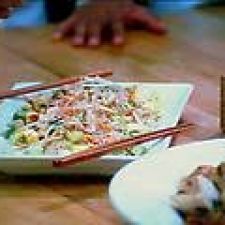 Thai Chicken and Glass Noodle Salad with Spicy Dressing